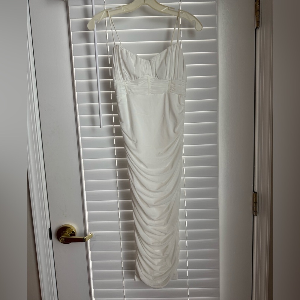 Hello Molly Strapless White Dress